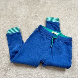 Baby Boden Blue Joggers with Teal Highlights